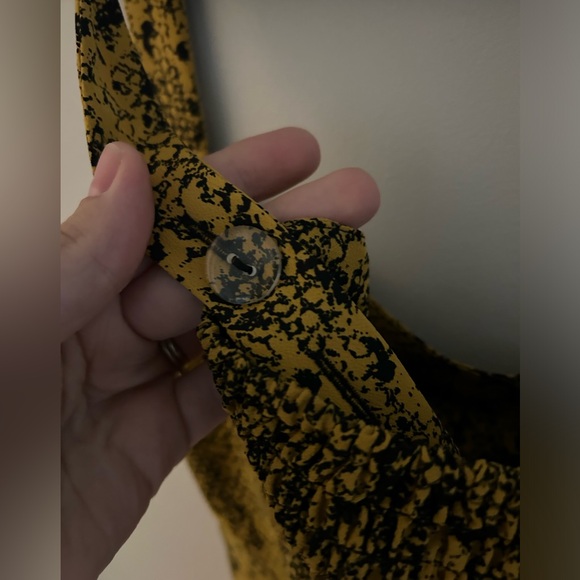 Yellow and Black Snakeskin Sanctuary Sundress Size Small - Picture 6 of 8